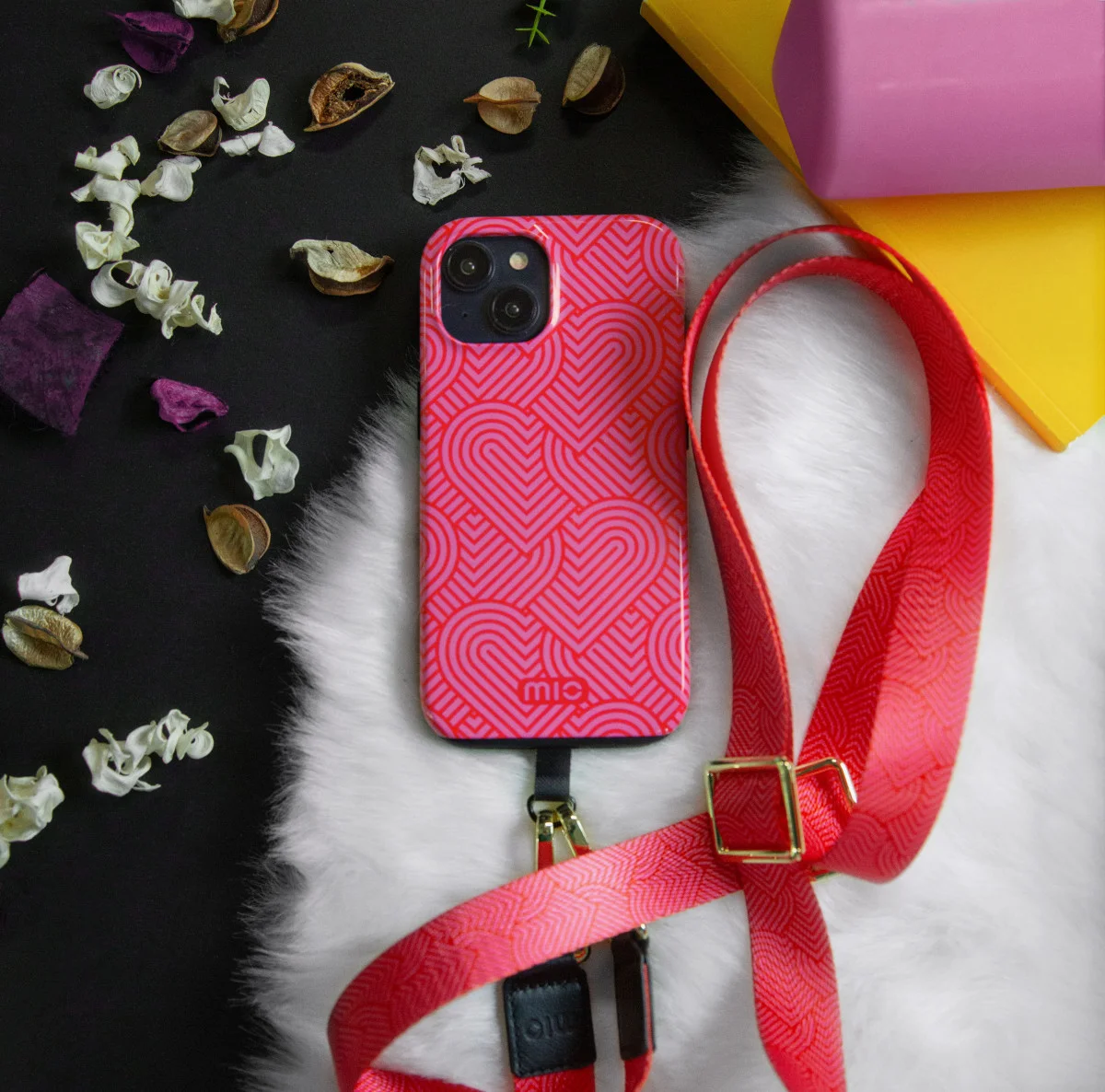 MIO MagSafe Apple iPhone 13 Pro Hoesje Hard Shell Cover Wild Hearts afbeelding 9