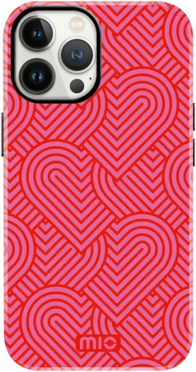 MIO MagSafe Apple iPhone 13 Pro Hoesje Hard Shell Cover Wild Hearts afbeelding 1
