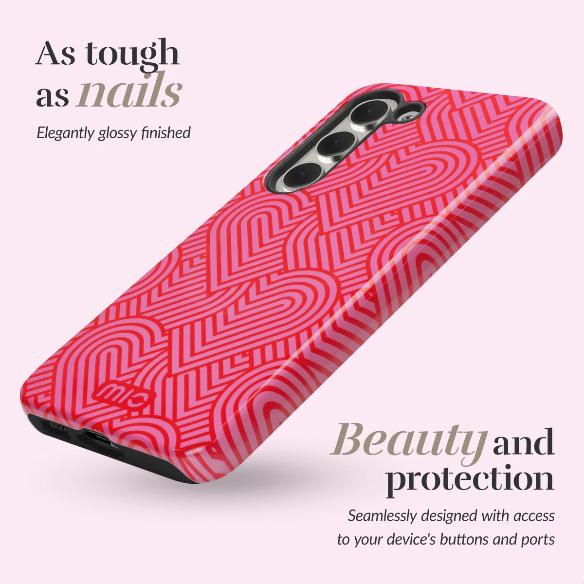 MIO MagSafe Samsung Galaxy S24 Hoesje Hard Shell Cover Wild Hearts afbeelding 3