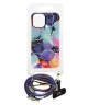 MIO Lanyard Universeel Nylon Telefoonkoord / Telefoonketting Flowers