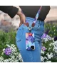 MIO Lanyard Universeel Nylon Telefoonkoord / Telefoonketting Flowers