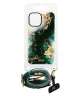 MIO Lanyard Universeel Nylon Telefoonkoord / Telefoonketting Green Marble