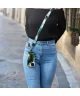 MIO Lanyard Universeel Nylon Telefoonkoord / Telefoonketting Green Marble