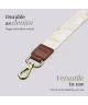 MIO Lanyard Universeel Nylon Telefoonkoord / Telefoonketting White Roses