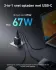 Anker 67W GaN Wall Charger 3-Poorts Inklapbare Snellader Zwart afbeelding 2