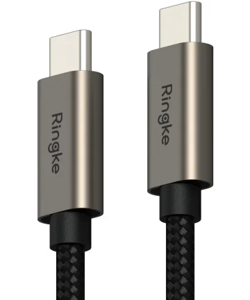Ringke 3A Fast Charging Basic USB-C naar USB-C Kabel 60W 0.5M Zwart Kabels