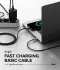 Ringke 3A Fast Charging Basic USB-C naar USB-C Kabel 60W 0.5M Zwart afbeelding 12