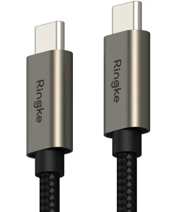 Ringke 3A Fast Charging Basic USB-C naar USB-C Kabel 60W 1M Zwart Kabels