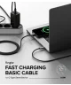 Ringke 3A Fast Charging Basic USB-C naar USB-C Kabel 60W 1M Zwart