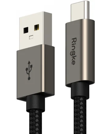 Ringke 3A Fast Charging Basic USB-A naar USB-C Kabel 60W 0.5M Zwart Kabels