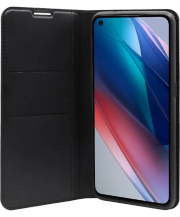 Origineel Oppo Find X3 Lite Hoesje Book Case met Pasjeshouder Zwart Hoesjes