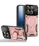 Xiaomi 14 Hoesje met Magnetische Kickstand Ring Roze Goud