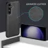Samsung Galaxy A55 Hoesje met Kunstleer Coating Back Cover Zwart afbeelding 2