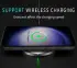 Samsung Galaxy A55 Hoesje met Kunstleer Coating Back Cover Zwart afbeelding 3