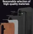 Samsung Galaxy A55 Hoesje met Kunstleer Coating Back Cover Zwart afbeelding 5