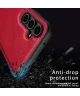 Samsung Galaxy A55 Hoesje met Kunstleer Coating Back Cover Bruin