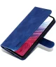 AZNS Samsung Galaxy A55 Hoesje Wallet Book Case Kunstleer Blauw