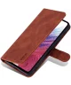 AZNS Samsung Galaxy A55 Hoesje Wallet Book Case Kunstleer Bruin