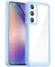 Samsung Galaxy A55 Hoesje Acryl Back Cover Blauw