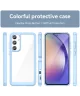 Samsung Galaxy A55 Hoesje Acryl Back Cover Blauw