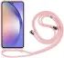 Samsung Galaxy A55 Hoesje Flexibel TPU met Koord Back Cover Roze afbeelding 2