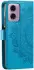Motorola Moto G24 / Moto G04 Hoesje Mandala Book Case met Pasjeshouder Blauw afbeelding 6