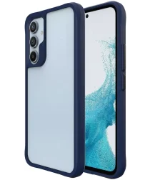 Samsung Galaxy A55 Hoesje Armor Back Cover Blauw