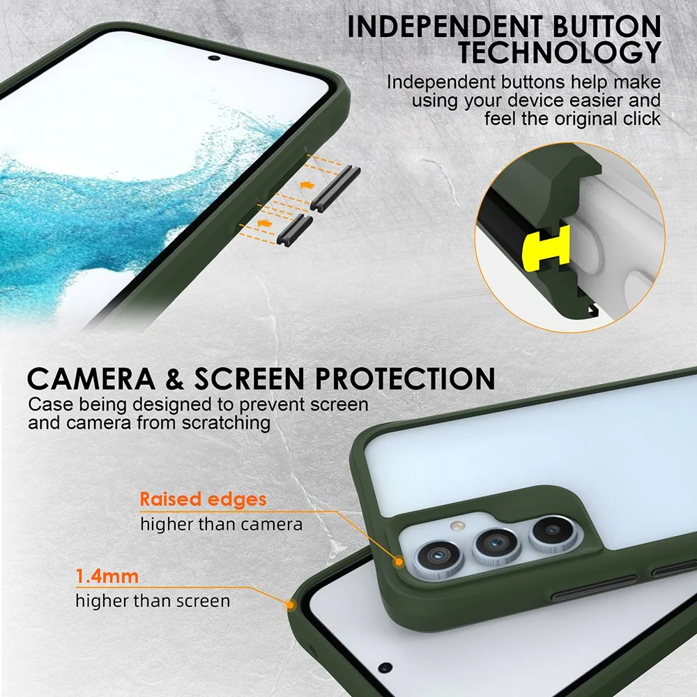 Samsung Galaxy A55 Hoesje Armor Back Cover Groen afbeelding 7