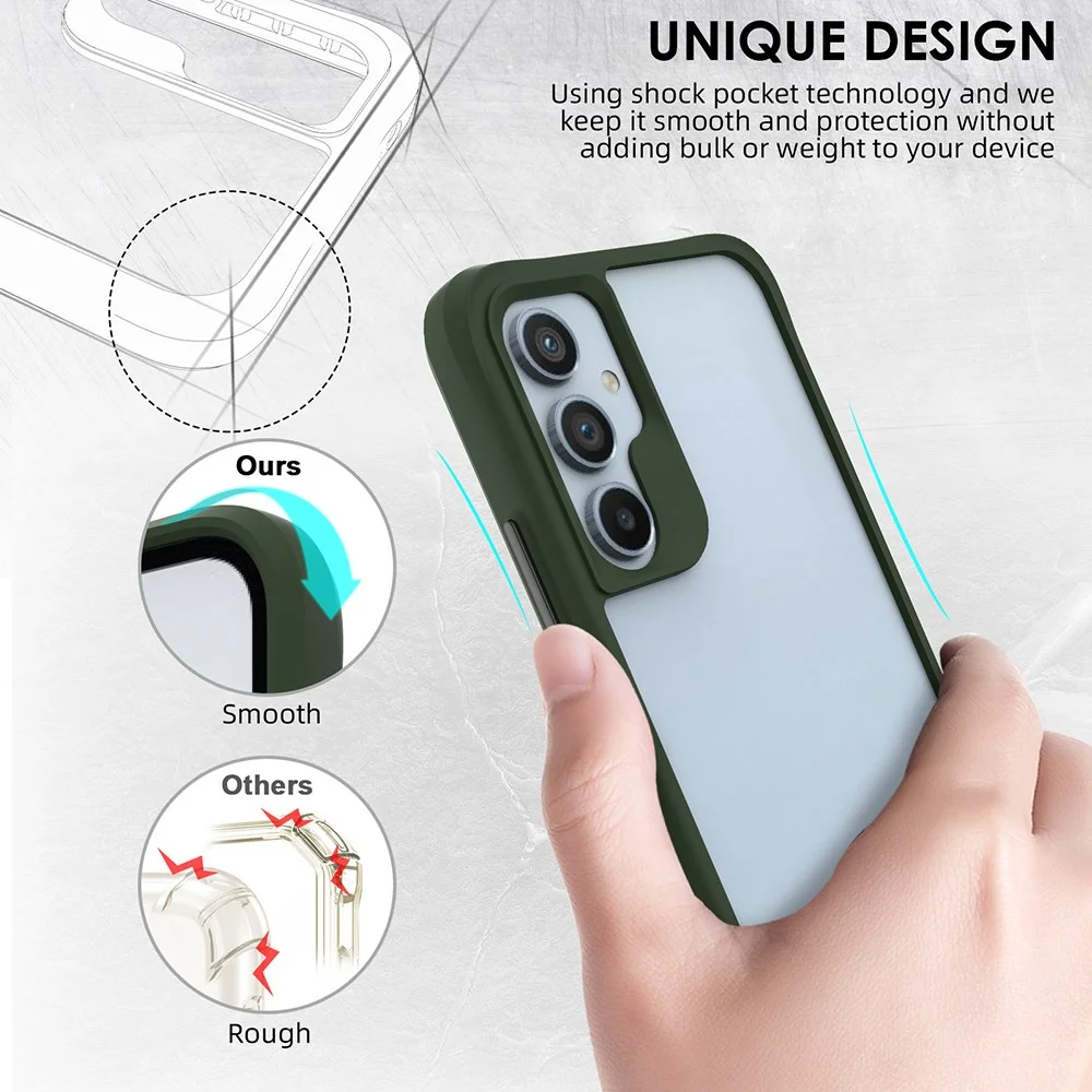 Samsung Galaxy A55 Hoesje Armor Back Cover Groen afbeelding 8