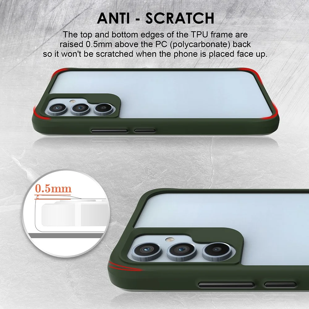 Samsung Galaxy A55 Hoesje Armor Back Cover Groen afbeelding 9