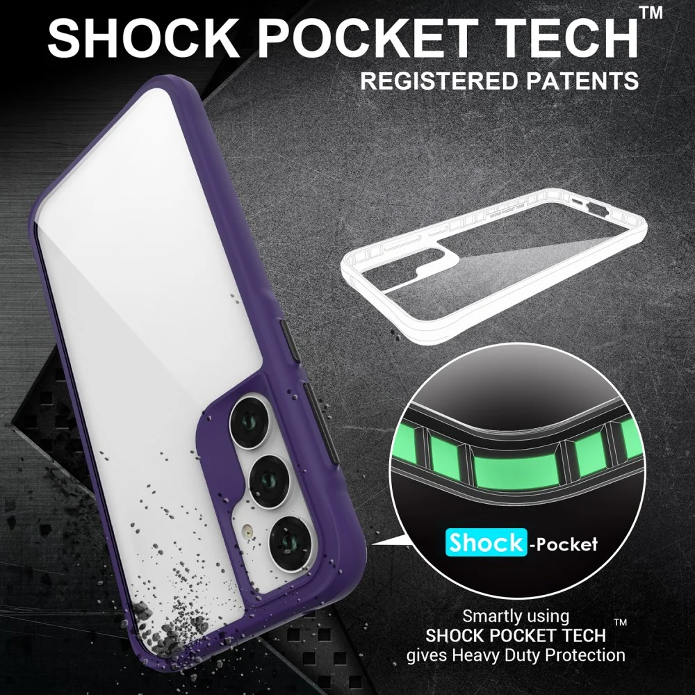 Samsung Galaxy A55 Hoesje Armor Back Cover Paars afbeelding 6