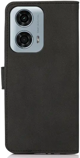 KHAZNEH Motorola Moto G04 / G24 Hoesje Retro Wallet Book Case Zwart afbeelding 7
