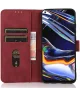 KHAZNEH Motorola Moto G04 / G24 Hoesje Retro Wallet Book Case Rood