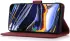 KHAZNEH Motorola Moto G04 / G24 Hoesje Retro Wallet Book Case Rood afbeelding 3