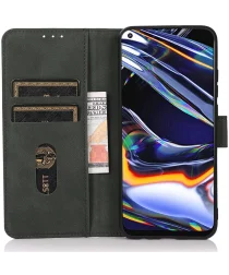 KHAZNEH Motorola Moto G04 / G24 Hoesje Retro Wallet Book Case Groen