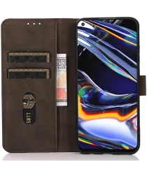 KHAZNEH Motorola Moto G04 / G24 Hoesje Retro Wallet Book Case Bruin