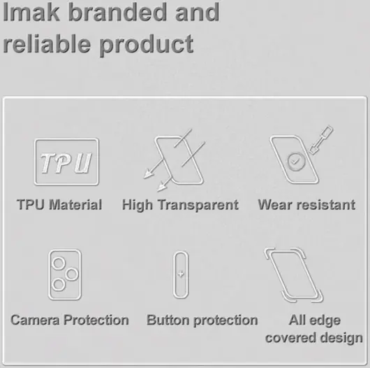 Imak UX-5 Series Xiaomi 14 Ultra Hoesje Flexibel TPU Transparant afbeelding 11