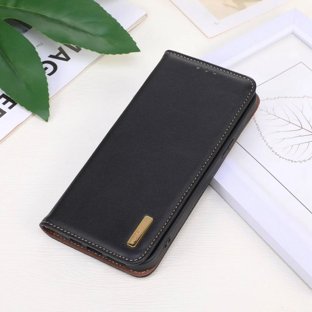 KHAZNEH Xiaomi 14 Ultra Hoesje RFID Book Case Leer Zwart afbeelding 8