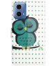 Motorola Moto G24 Power Hoesje Portemonnee Book Case Uil Print