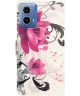 Motorola Moto G24 Power Hoesje Portemonnee Book Case Bloemen Print