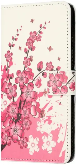 Motorola Moto G04 / G24 Hoesje Portemonnee Book Case Flower Print afbeelding 4