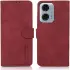 KHAZNEH Motorola Moto G24 Power Hoesje Retro Wallet Book Case Rood afbeelding 2