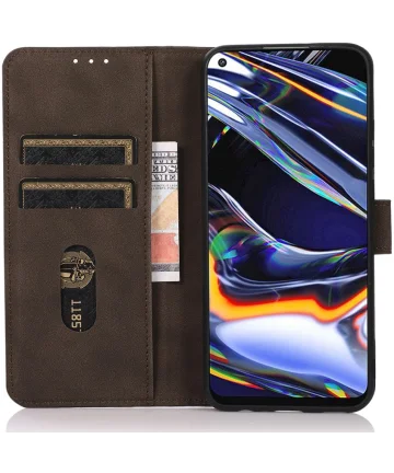 KHAZNEH Motorola Moto G24 Power Hoesje Retro Wallet Book Case Bruin Hoesjes