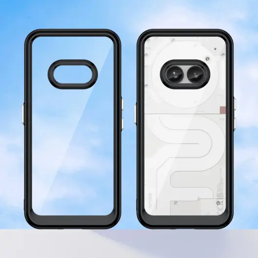 Nothing Phone (2a) / (2a) Plus Hoesje Acryl Back Cover Zwart afbeelding 8