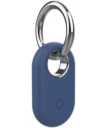 Samsung Galaxy SmartTag 2 Hoesje Siliconen met Ring Blauw