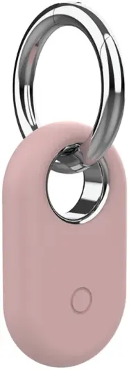 Samsung Galaxy SmartTag 2 Hoesje Siliconen met Ring Roze afbeelding 1