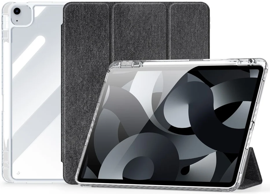 Dux Ducis Unid iPad Air 13 (24/25) / Pro 12.9 (2022/2018) Hoes Book Case Zwart afbeelding 1