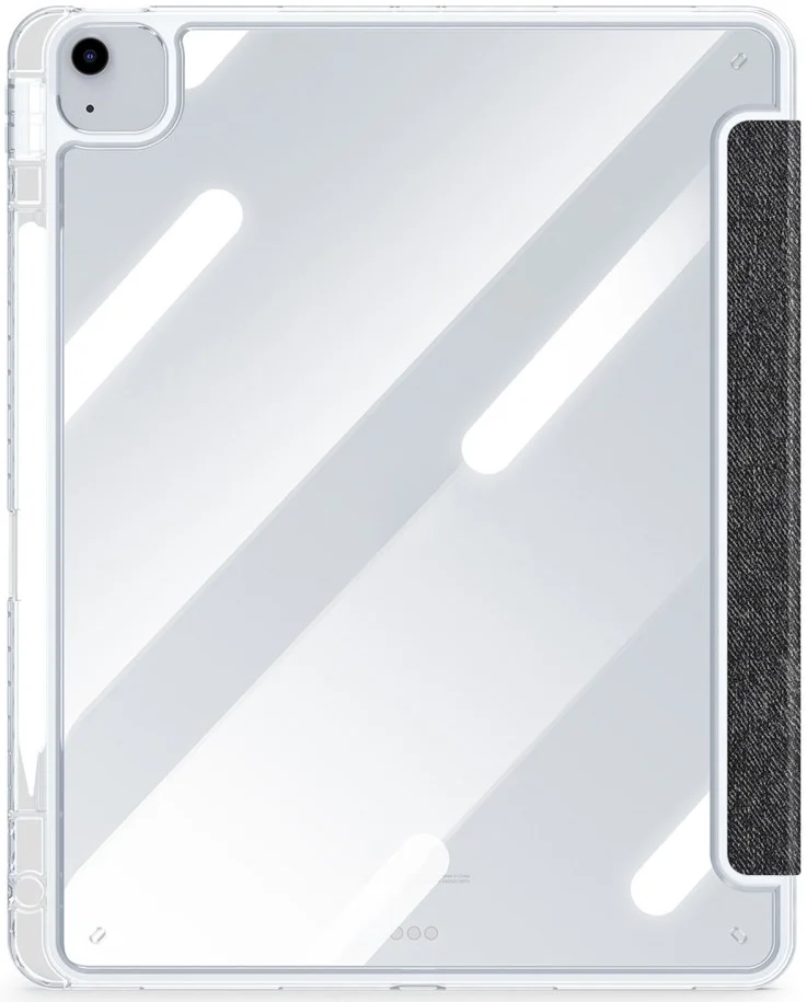 Dux Ducis Unid iPad Air 13 (24/25) / Pro 12.9 (2022/2018) Hoes Book Case Zwart afbeelding 3