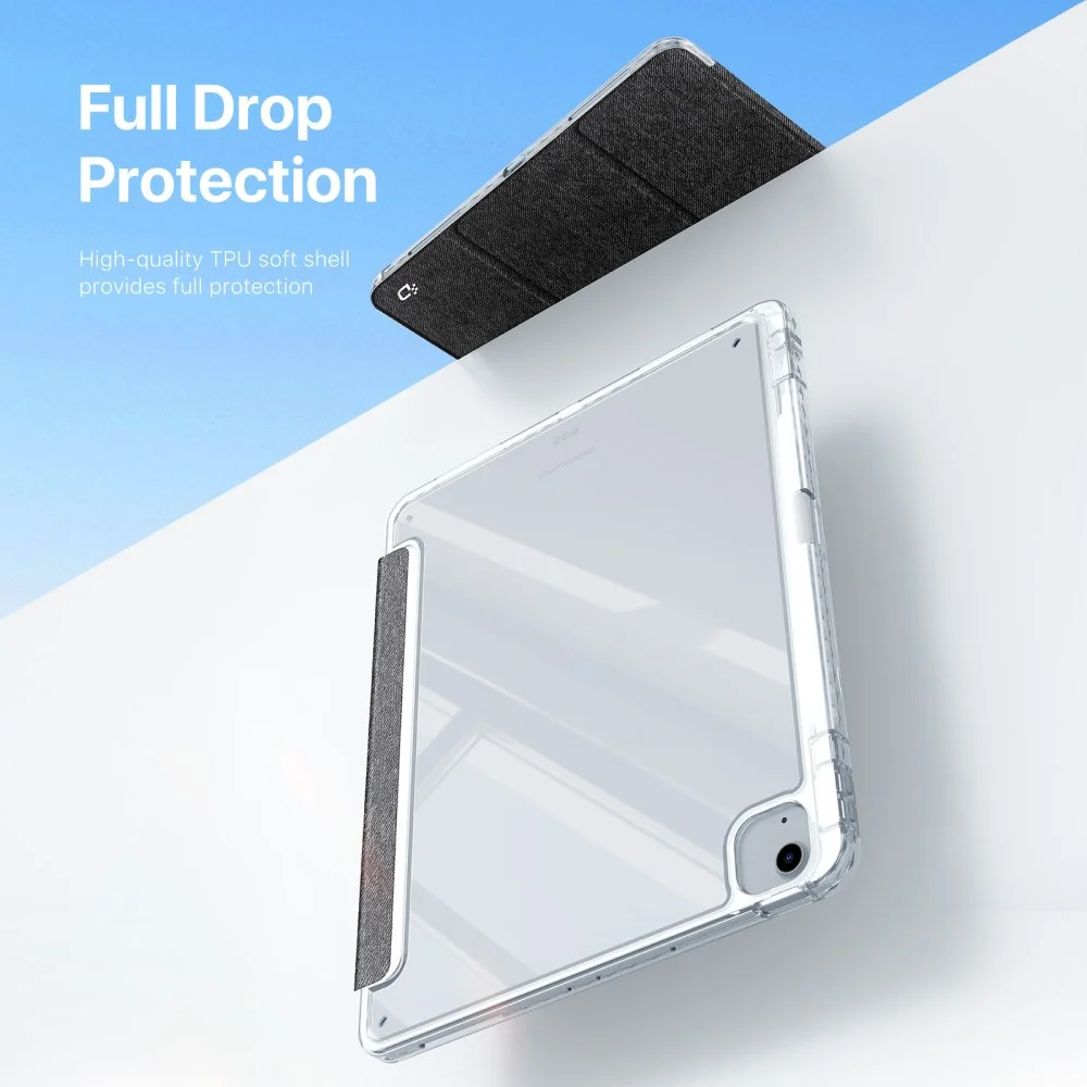 Dux Ducis Unid iPad Air 13 (24/25) / Pro 12.9 (2022/2018) Hoes Book Case Zwart afbeelding 8