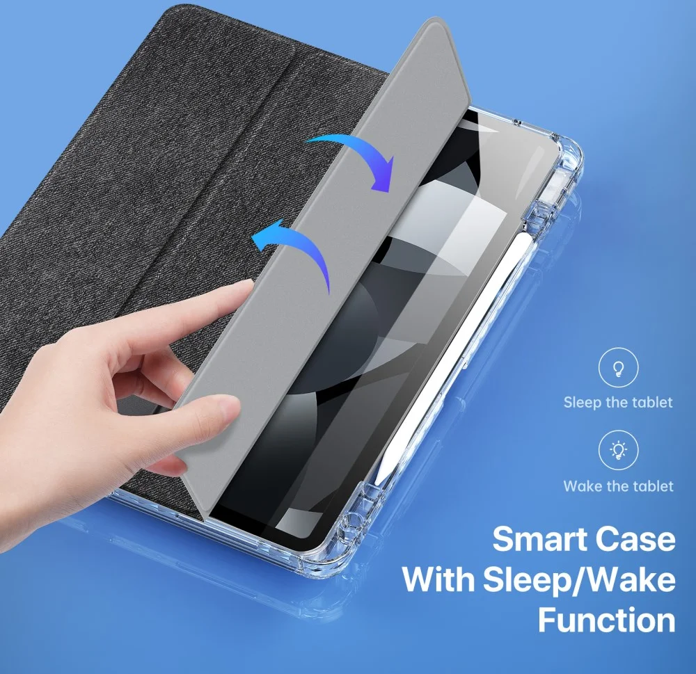 Dux Ducis Unid iPad Air 13 (24/25) / Pro 12.9 (2022/2018) Hoes Book Case Zwart afbeelding 9